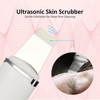 Ultrazvočno Kože Scruber Globinsko Čiščenje Z Vibriranjem Obraza Čiščenje Obraza Scruber Kože Lopatico Peeling Lepoto Instrument Naprave