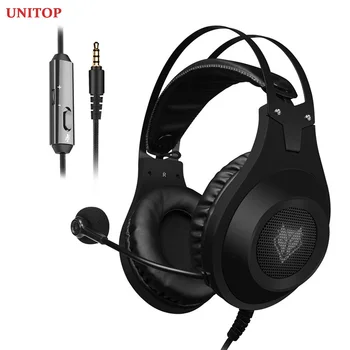 UNITOP NUBWO N2 Gaming Slušalke Glasbo, Slušalke Stereo Nad Uho Žične Slušalke Za Popsocket PC PS4 Skype Xbox En Igralec