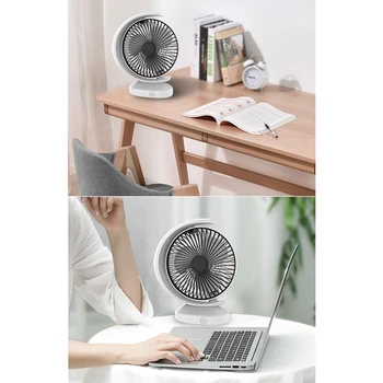 USB Polnilne Kroženje Zraka Ventilator Office Home Mini Namizje) Desk Ventilator Namizni Radiator Fan
