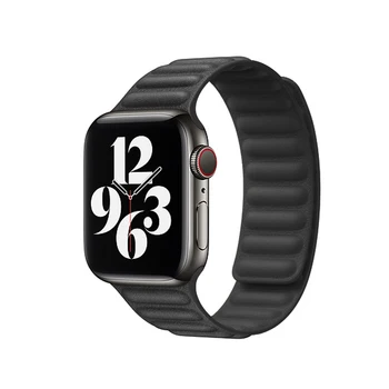 Usnje povezavo za Apple Watch band 44 mm 40 mm 42mm 38 mm iwatch trak apple watch 6/5/4/3/2/1/SE magnetne zanke zapestnica dodatki
