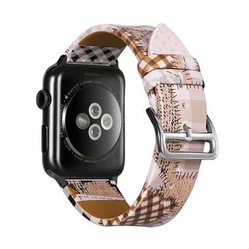 Usnje, usnjeni trak za apple watch band 42mm 38 mm 44 mm 40 mm iwatch band serije 5/4/3/2/1 zapestnico watch dodatki