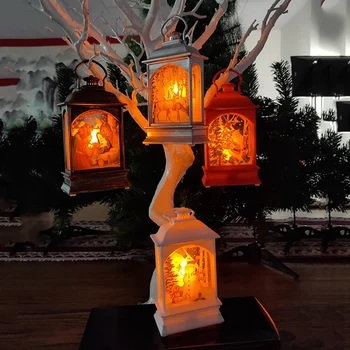Ustvarjalne LED-Lučka Mini Lesa Hiša Božično Drevo Okraski Visi Počitnice Stranka Domov Decors Obrti