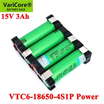 VariCore 18650 VTC6 4S1P 14.4/14.8 v 3000mAh 20 amperov 15V 16.8 V za Izvijač baterije DIY vara baterije