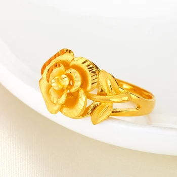 YSF 24K Čisto Zlati Prstan, se Pravi AU 999 Solid Gold Lepo, Elegantno, Šarmanten Rose Prestižnih Modnih Klasičnih Fine Nakit Vroče Prodajajo Nove 2020