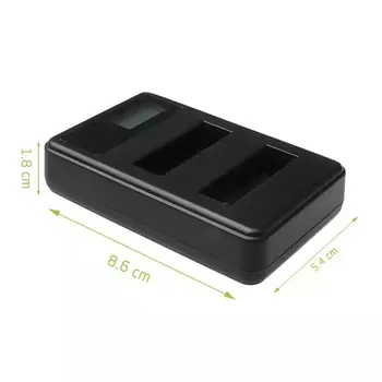 Za GoPro Hero 4 AHDBT-401Batteries + LCD USB Dvojne Reže za Polnilnik Za Go Pro Hero4 Baterije delovanje fotoaparata Dodatki