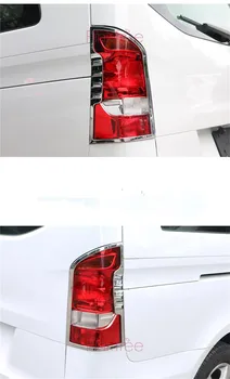 Za Mercedes Benz Vito W447 2016 2017 Chrome Luč Pokrov Plošče Svetlobe Trim Avto Dodatki