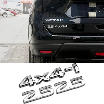 Za Nissan Logotip Qashqai Tiida X-Trail T32 Juke Sentra Sylphy Almera Obratno Avto Kovinske Nalepke 2.5 4X4-i Emblem Značko Dodatki