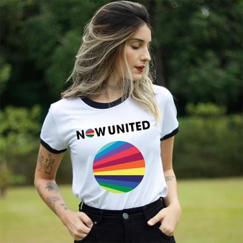 Zdaj United Logo majica s kratkimi rokavi Ženske 2020 Poletje Ženska Oblačila Moda Estetske Graphic Tee Shirt Femme Bela Kratek Rokav T-majice