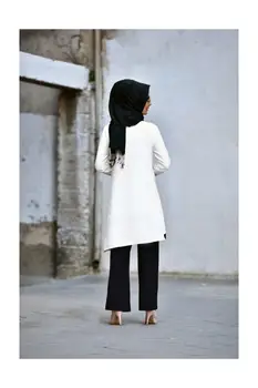 Ženska Oblačila Hidžab Oblačila Islamska Oblačila Dolgo Asimetrične Cut Tunika 2021 Moda Vroče Šport Elegantno Uporabo Velikih Velikosti 38-48