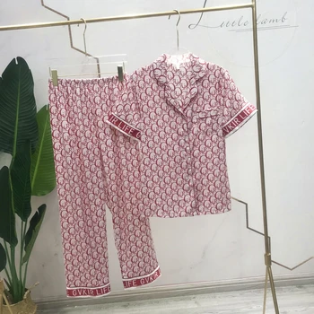 Ženske Svile Pajama Določa Saten Pyjama Sleepwear Dolgi Rokavi Velikosti Moda Pižamo za Dekle More Obleko Domov Nov Slog 2020