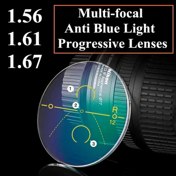 1.56 1.61 1.67 Progresivna Multifokalna Anti Modra Svetloba Leče, Optični Recept Kratkovidnost Daljnovidnost Odpornost