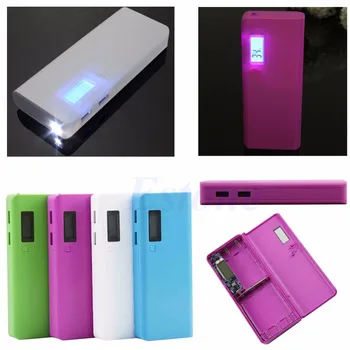 1 RAČUNALNIK Za iPhone LED 5x 18650 Dvojno USB Power Bank Baterijo, Polnilnik Primeru DIY Polje Imetnika