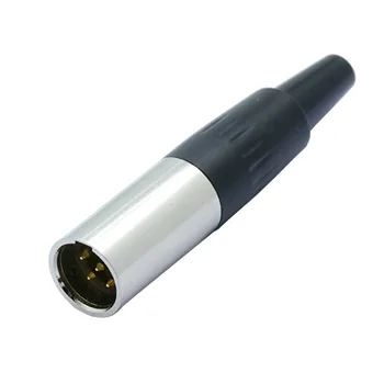 10pcs/veliko Mini XLR 3 4 5 Pin Moški Vtič Spajkanje MIC Žice Kabel Priključek pozlačeni Majhne XLR Mikrofon Priključite Priključek Wholesales