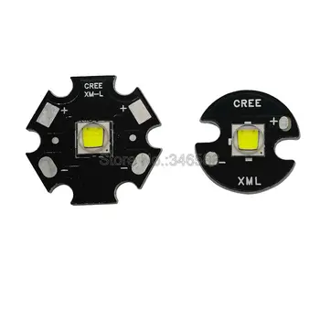 10W Cree XM-L2 T6 XML2 T6 LED Luči 20 mm, Črna PCB Bela Topla Bela, Nevtralno Bele + 22 mm 5 Načini Gonilnik Za DIY Svetilko Svetilka