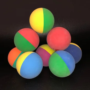 12pcs/lot 6 cm Trajne Bi-color Squash Squash Nizki Hitrosti Gume Votlih Žogo Usposabljanje za Konkurenco Visoko Elastičnost Naključno Barvo