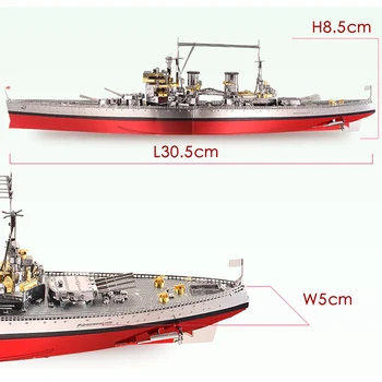 2018 Piececool modeli čolnov Slika Igrača 3D Kovinski Nano Puzzle HMS PRINCE OF WALES Kompleti DIY 3D Lasersko Rezanje Modele, Sestavljanke, Igrače
