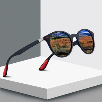 2019 nova blagovna Znamka Modnih Unisex sončna Očala Polarizirana Premaz Ogledalo Vožnjo sončna Očala Krog Moška Očala Za Moške/Ženske uv400