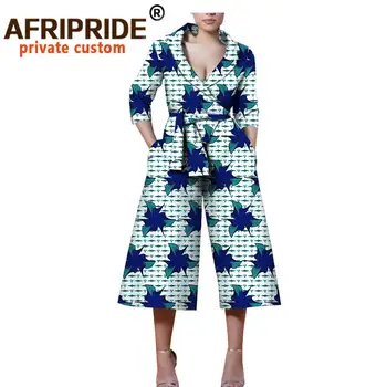 2020 afriška oblačila za ženske kratkimi rokavi jumpsuit priložnostne jumpsuits romper ankara oblačila obleka, cvetlični moda A1829007