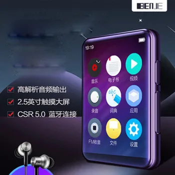 2020 Najnovejši Benjie X5 Full HD 2.5-palčni Barvni Zaslon na Dotik, Bluetooth 5.0 vgrajeni Zvočnik Lossless Glasbe MP3 Predvajalnik, HI-fi