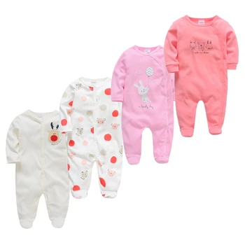 2020 Newborn Baby Fantje, igralne obleke Pižame za Malčke Baby Dekleta Obleke z Dolgimi Rokavi pižamo Malčka Jumpsuits Baby Boy kombinezon