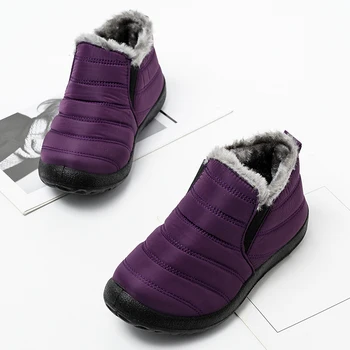 2020 Novi Moški Škornji Moda Zimski Škornji Za Moške Krzno, Pozimi Sneg Škornji Plišastih Mans Obutev, Topla Nepremočljiva Moški Čevlji Plus Velikost