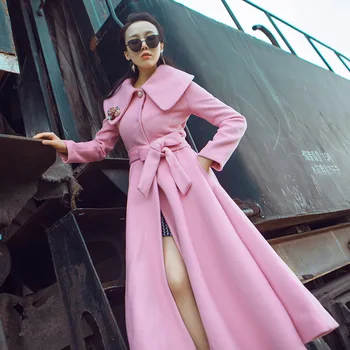 2020 sodijo oblačila za ženske obleke korejski coats ženske, volna, dlaka