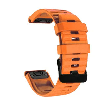 26 22 mm Watchband Za Garmin Fenix 6 6X Pro 5 5X Plus 3HR Silikonski Trak Fenix 6 Fenix 5 Watch Hitro Sprostitev Easyfit Pašček za Zapestje