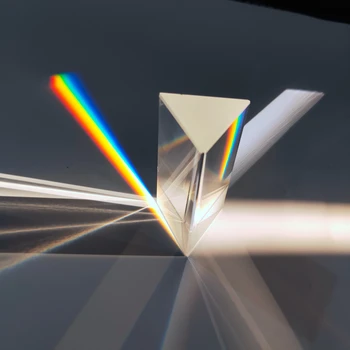 30x30x60mm Trikotno Prizmo BK7 Optične Prizme Stekla Fizika Poučevanja Refracted Svetlobni Spekter, Mavrični Otroci, Učenci predstavijo