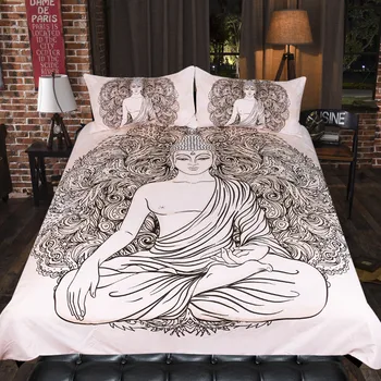 3D Buda tiskanja posteljnina tolažnik nastavite Kralja bele rjuhe kritje nastavite z prevleke za posteljo nastavite kraljica doma, tekstilne odeja kritje posteljnino