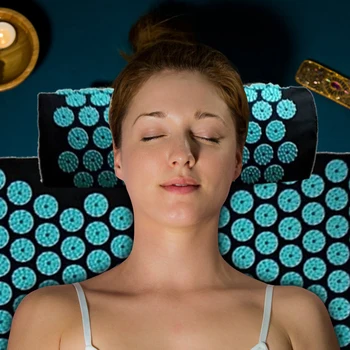 3pcs Sprostitev Lotus Akupresure Massager Blazine Spike Masaža Joga Blazino Mat Učitelji Sila Jedro Usposabljanje Orodje