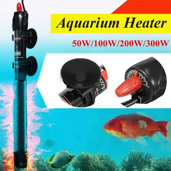 50 W-300W iz Nerjavečega Jekla Aquarium Fish Tank bojler Mini Nastavljivo Ogrevanje Rod Za Akvarij Nadzor Temperature