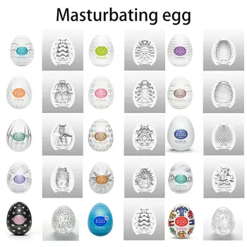 6Pcs/Set Tenga Jajca Spola Igrače, Za Človeka, za Odrasle Moški Masturbator Erotično Vagina Pravi Muco Maziva Enostavno Čiščenje Maziva Za Seks