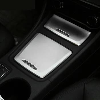 ABS sredinski Konzoli, Škatla za Shranjevanje Plošča Pokrov Trim 2Pcs Za Mercedes Benz GLA X156 CLA C117 2013-18 Razred W176 Ogljikovih Vlaken Barve