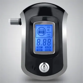 Alkohol Tester Strokovno Digitalni Breathalyzer Dih Analizator z Velikimi Digitalni LCD Zaslon 5 Kos Ustniki