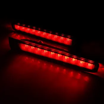 ANGRONG Vrata Rdeča LED Visoko Raven Zavorne Stop Luči Black Objektiv L+R Za VW T5 Transporter Skedenj