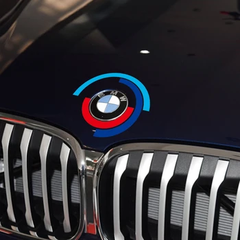 Avto Logotip Nalepko Auto Kapuco Pokrov Motorja za BMW E60 E90 F20 F30 F10 G30 Z4 F15 F16 G05 G01 G20 X1 Bonnet Emblem Nalepko Opremo