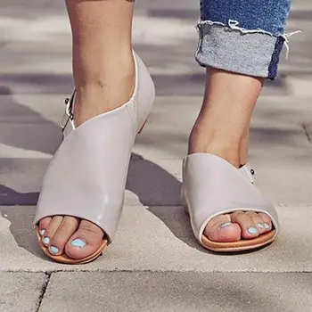 Barva Stanovanj čevlji ženske sandale 2019 nov modni sandali ženske osvetljeno buckled priložnostne ženske čevlji plus velikost čevlji