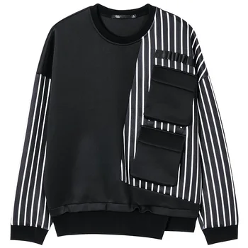 Brezplačna dostava Novih moških moški 2020 Dušo črno dušo jeseni mens temno funkcionalni slog puloverju sweatershirt plima BC193109401