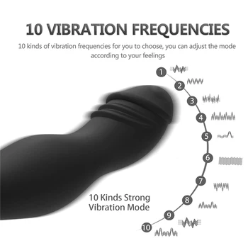 Brezžični Daljinski upravljalnik Analni Vibrator Vibracije Prostate Massager Butt Plug G-spot Spola Igrače, Za Ženske z vibriranjem 10 Hitrosti