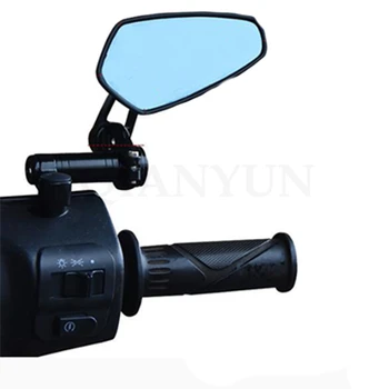 CNC univerzalni motocikel rearview mirror modra anti-glare konveksno ogledalo Za Yamaha MT-01 MT-03 MT-07 MT-09/SR/FZ-07 FZ-09 MT-10
