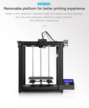 Creality 3D Ender5/Ender5 Pro 3D Tiskalnik DIY Komplet 220*220*300mm Graditi Nosilca z Nadgradnjo Tiho Motherboard PTFE Cevi Iztiskanje