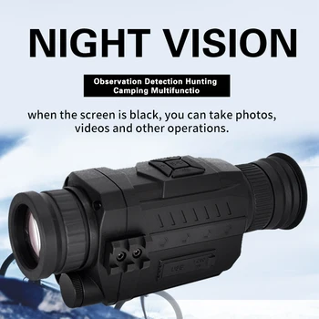Daljnogled Prostem teleskop Night vision 5X Ir Digitalni Fotoaparat Vedio 200m Obseg Oko možnosti Za Lov