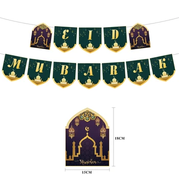 Eid Banner Balon Al-fitr Dekoracijo islam Pomoči Mubarak EID Ramadana Dekor Za Dom kareem Muslimanskih Islamske Festival Stranka Ponudbe