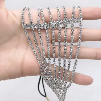 Evropski in Ameriški modni vrhunsko razkošje kristalno hairband lase verige sladko poročni nakit Ren Kamen verige darilo za rojstni dan