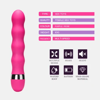 G-spot Klitoris Stimulator Vibrator Masaža AV Palico Navoj Vibrator Massager Ženski Masturbators za ženske