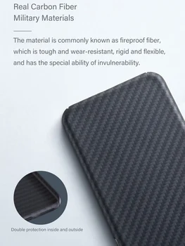 Grma Resnično Čisto Ogljikovih Vlaken Telefon Nazaj Kritje Za iPhone Mini 12 12 11 Pro Max X XR XS Max SE2 Ultra Tanek Shockproof Primeru Fundas