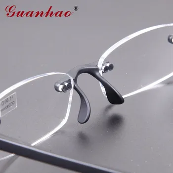 Guanhao Mehko Ultralahkih TR90 Okvir Rimless Obravnavi Očala Moški Ženske Očala Bralec Očala Primeru 1.0 1.5 2.0