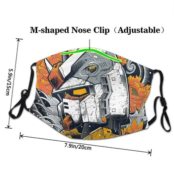 Gundam Masko Unisex Večkratno Uporabo Masko Proti Prahu Varstvo Respirator Masko