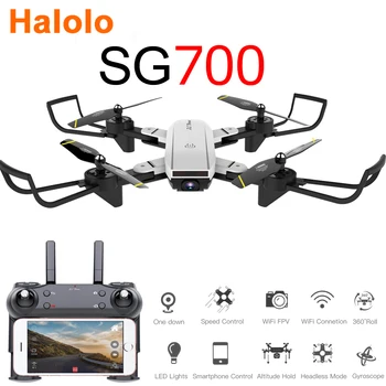 Halolo SG700D quadcopter dron brezpilotna letala, s kamero hd mini brnenje rc helikopter 4k igrače profissional drohne fotoaparat quadrocopter