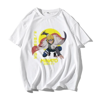 Harajuku Naruto Grafični Poletje zgornji deli oblacil Ženske 2020 Smešno T-shirt Japonski Anime Bela Majica Ulične Kratek Rokav Tees Ženski